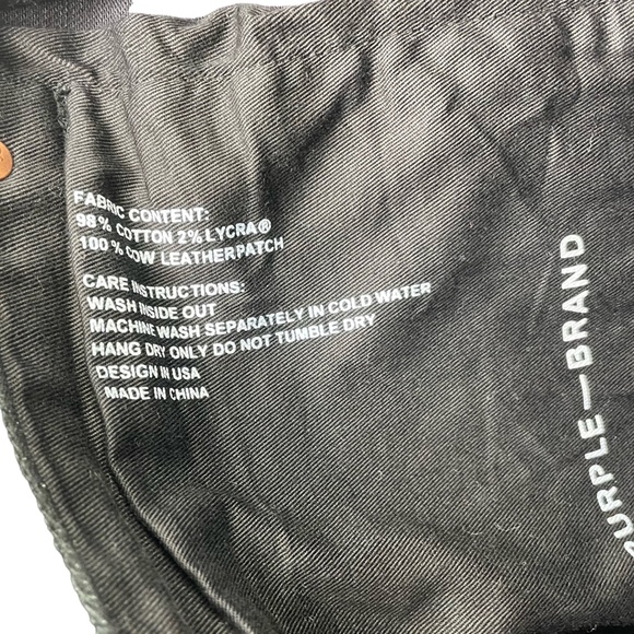 Purple Brand Tar Coated Cargo Pants NWT Sz 34 - Picture 9 of 11